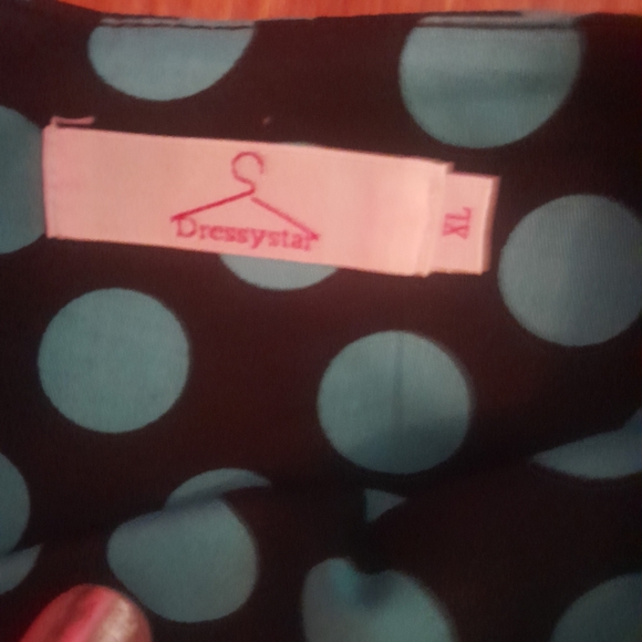 NWOT DRESSYSTAR RETRO Polka Dot Dress XL - Picture 6 of 9